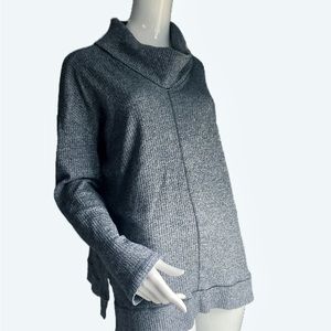 Thyme & Honey Marbled Cowl-neck Tunic Sweater XL